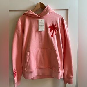 Pink Palm Puff Hoodie
